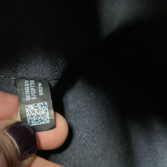 Michael Kors Black Pebbled Leather & Suede Backpack - Picture 8 of 9